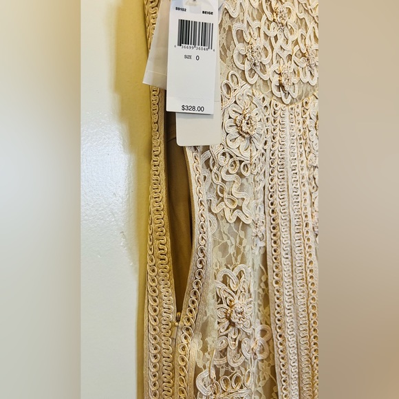 Sue Wong NOCTURNE Sleeveless champagne dress Size 0 - Picture 7 of 11